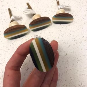 💯NEW Anthropologie Striped Knobs